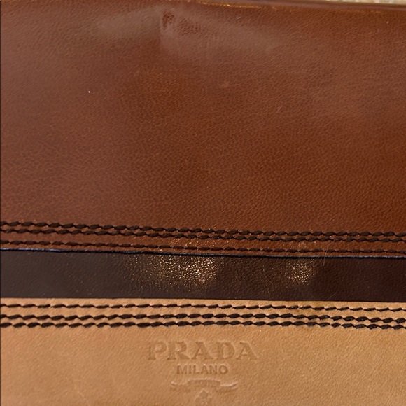Prada Leather Bag in Brown and Tan - Picture 2 of 14